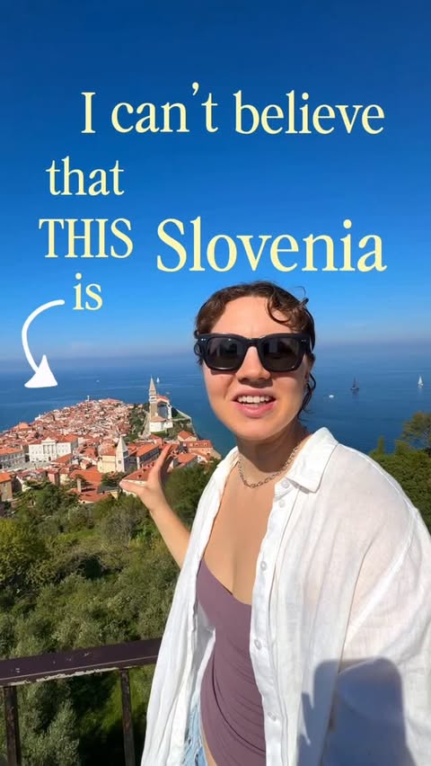 Instagram post by @pointstopointtravel for Airalo. Caption reads: [...] www.ap-ljubljana.si/en 📲 Download an....