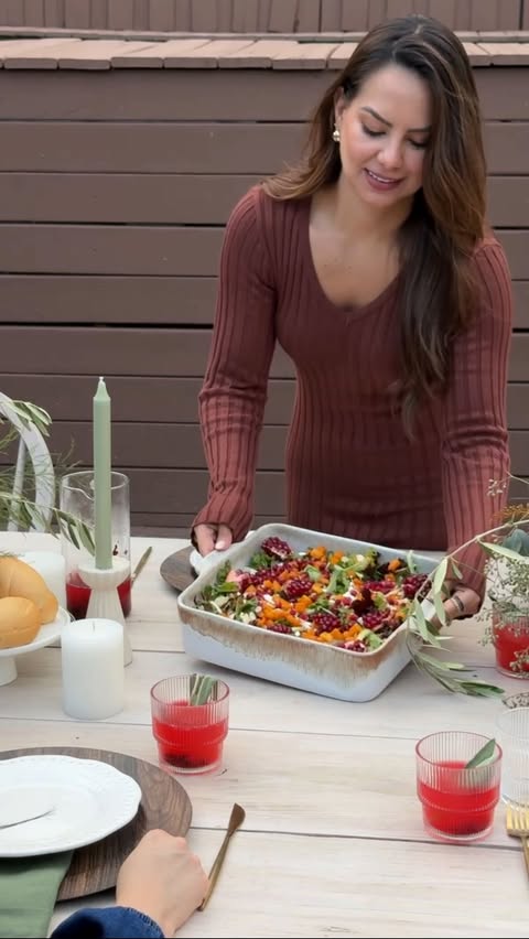 Instagram post by @tativegancooking for The Fresh Market. Caption reads: If you’re hosting or just bringing a dish this....