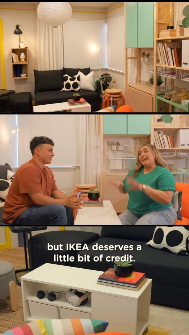 Instagram post by @wearemitu for IKEA USA. Caption reads: When mamá has the vision and you bring the vibe....