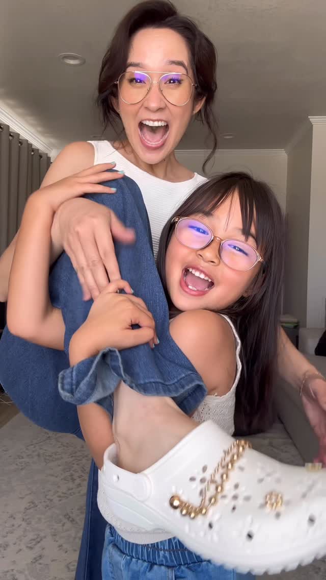 Instagram post by @yeeitscathy for Famous Footwear. Caption reads: Same, same… but different! 💕 
 
Back-to-school....