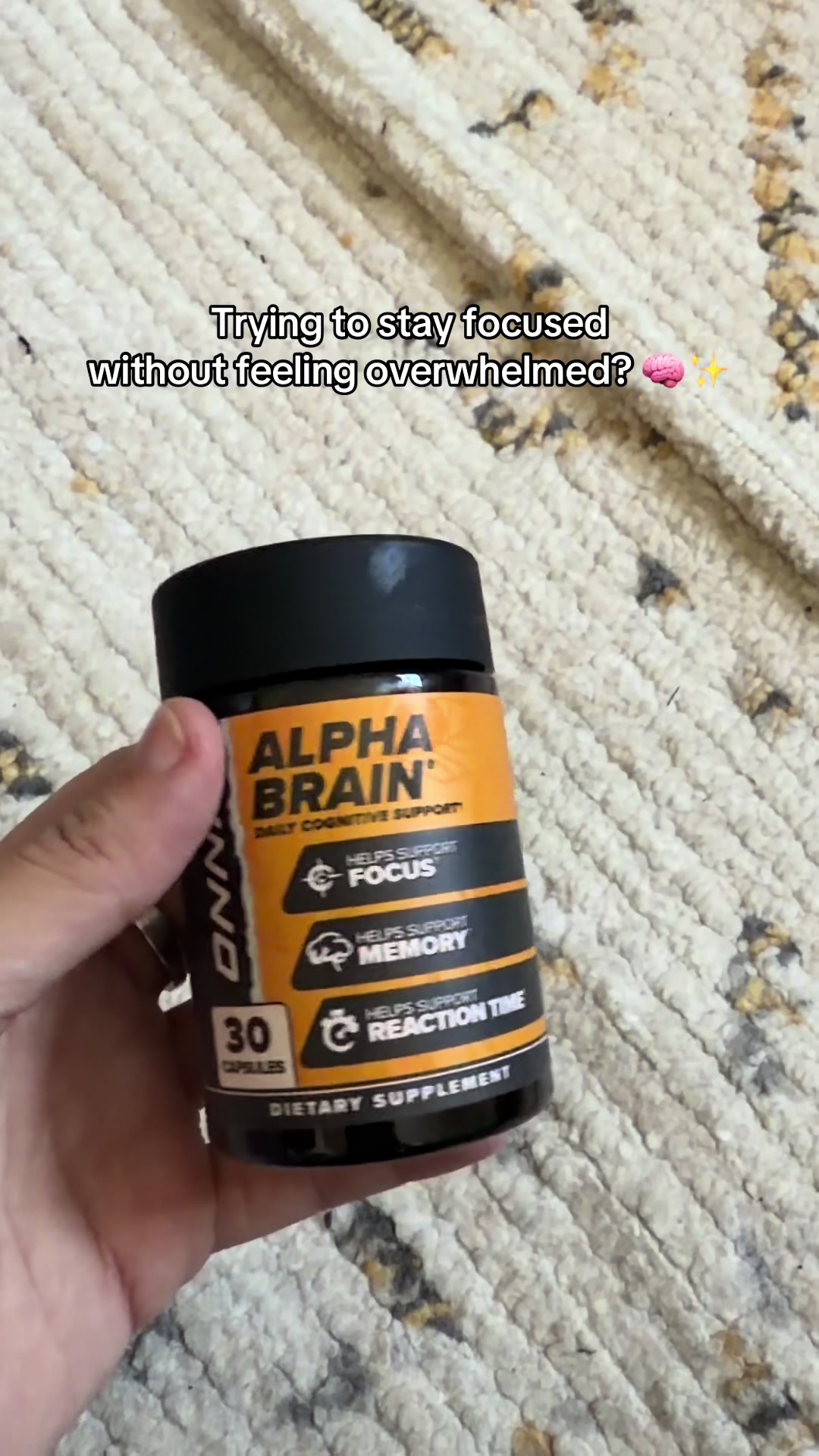 TikTok post by @janicerega9 for Onnit. Caption reads: [...] #Productivity #WellnessRoutine @GET ONNIT.