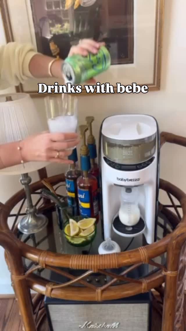 Instagram post by @sarahkateprice for Baby Brezza. Caption reads: Do you enjoy sharing tea with your baby? 

Let the....