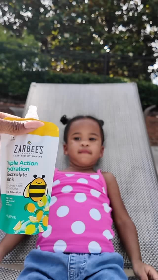 Instagram post by @blmyles for Zarbee's. Caption reads: #Ad Summer days = POOL DAYS! ☀️ 

@zarbees doesn’t....