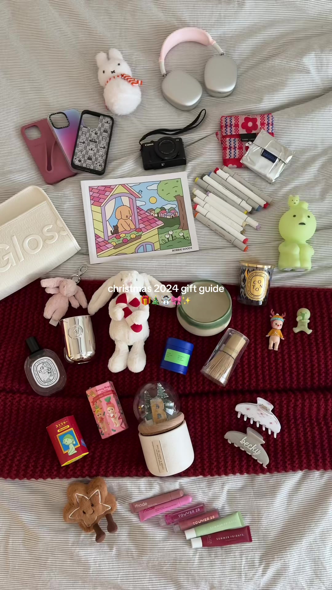 TikTok post by @beckymaelee for Bobbie Goods. Caption reads: [...] #sonnyangel #fyp #baggu #giftguide....