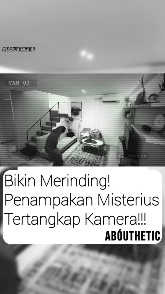 Instagram post by @abouthetic for Tokopedia. Caption reads: [...] CCTV JAM 2 PAGI😱 Cek promonya di Tokopedia....