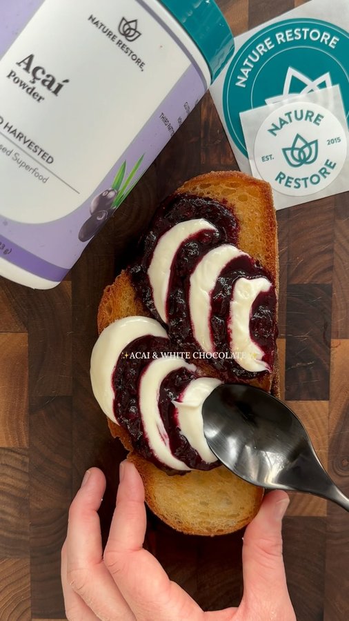 Instagram post by @saras_eats_and_sweets for Nature Restore. Caption reads: Treat yourself, you deserve it 😉

The perfect....