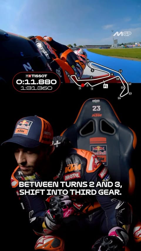 Instagram post by @tech3racing for TISSOT. Caption reads: The art of a mental lap: home track edition 🧠⏱️....