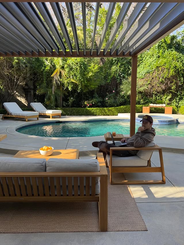 Instagram post by @greggsulkin for Castlery. Caption reads: At home with @castleryus - where I’ll be all....