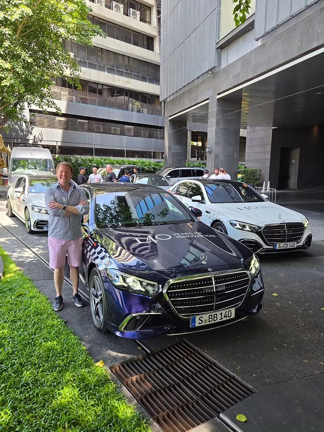 Instagram post by @shmee150 for Mercedes-Benz. Caption reads: Bangkok to Kuala Lumpur with the @mercedesbenz....