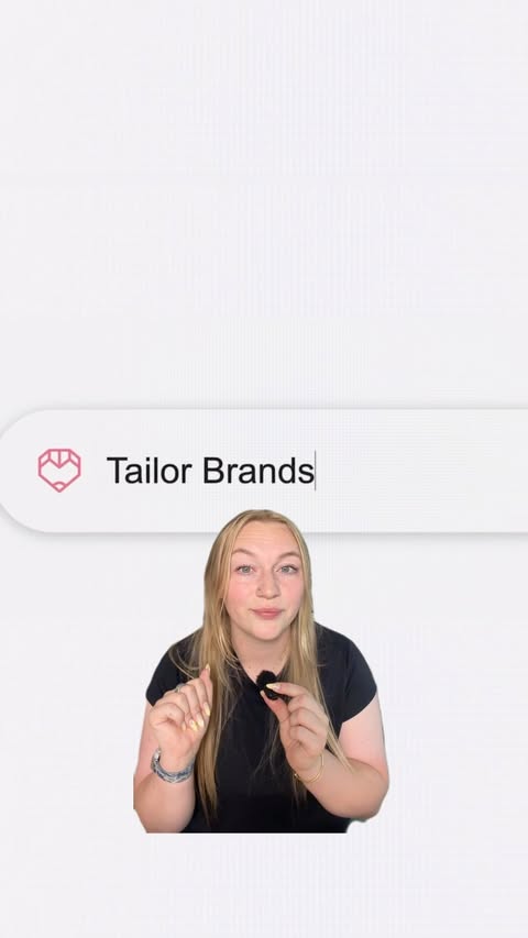 Instagram post by @lydiacreatesugc for Tailor Brands. Caption reads: [...] #businessbuilder #llcinformation....
