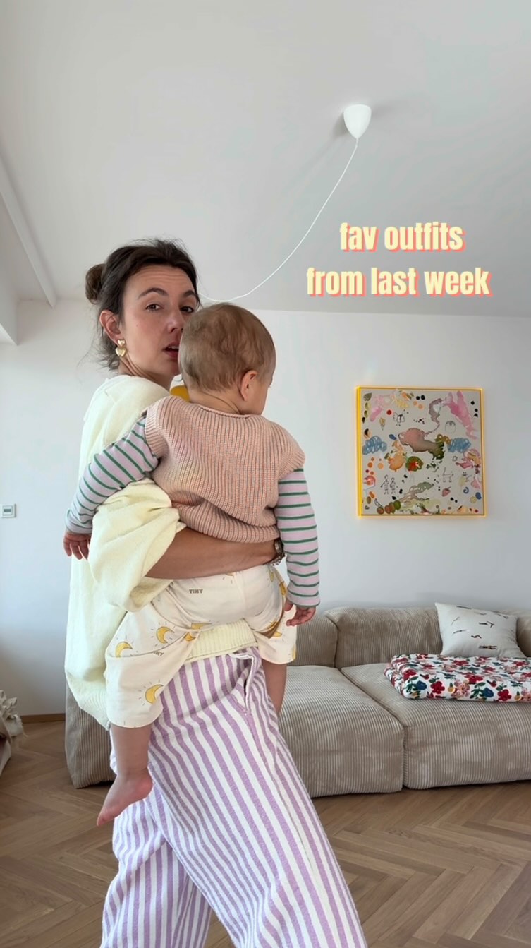 Instagram post by @friedalovesemil for Bruna The Label. Caption reads: [...] @americanvintage_officiel Ohrringe....