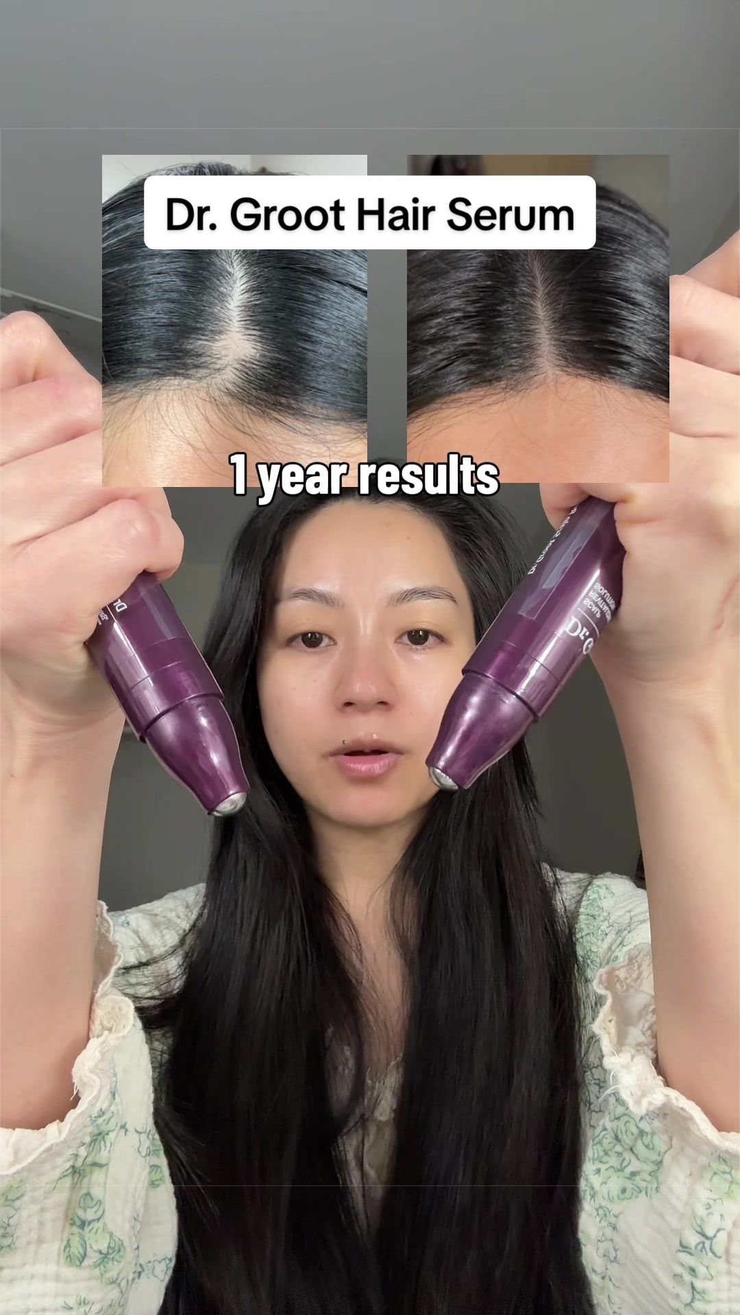 TikTok post by @nphiynhi for LG BEAUTY. Caption reads: [...] @Dr. Groot Hair @LGbeauty US.