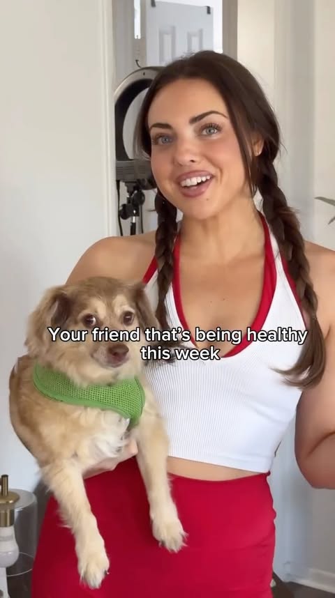 Instagram post by @madeleinebyrnee for So Good So You. Caption reads: #AD Plot twist, she is me. (Linus does not approve....