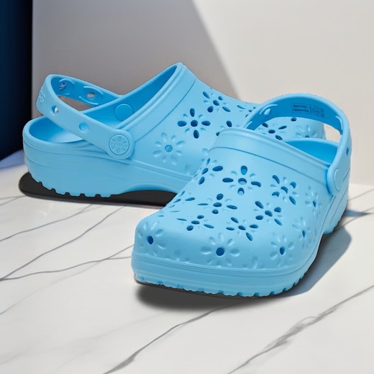 Instagram post by @shwetamalkar0 for collAble. Caption reads: These Crocs are my go-to for everywhere — comfy,....