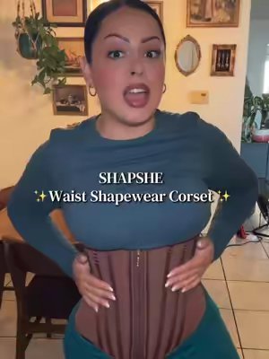 TikTok post by @lunamichelleshop for SHAPSHE US. Caption reads: SHAPSHE Shapewear✨ my favorite waist trainer out....