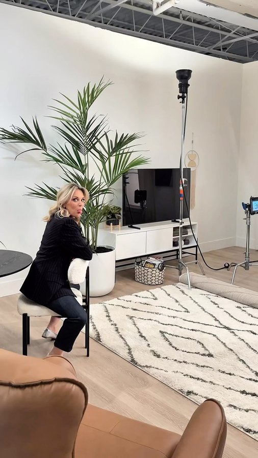 Instagram post by @allthingskortneywilson for The Brick. Caption reads: People sometimes tell me my life looks glamorous,....