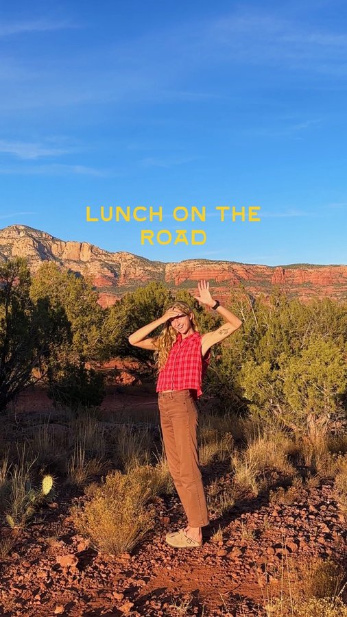 Instagram post by @teagan.maddux for Patagonia Provisions. Caption reads: [...] with our on the go lifestyle. But....