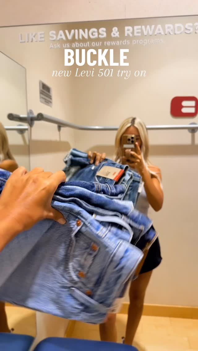 Instagram post by @logan_faye for Buckle. Caption reads: love me so Levi 501s I’m wearing 25 in these I....