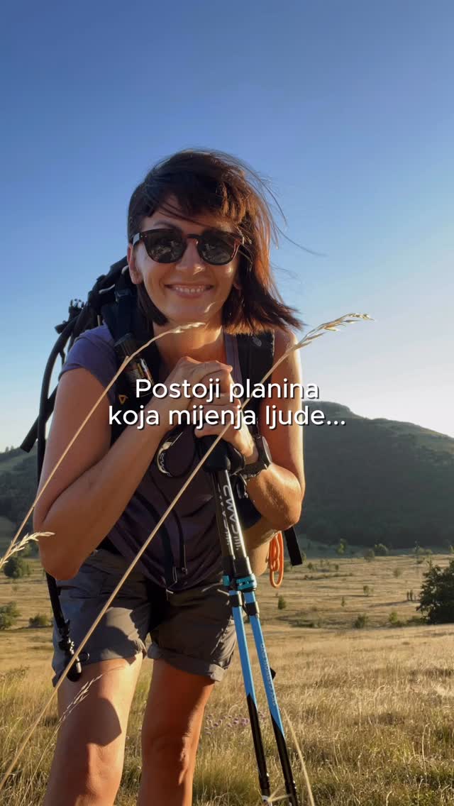 Instagram post by @ivanaparadzikovic for INTERSPORT. Caption reads: Magican Velebit❤️Idemo?.