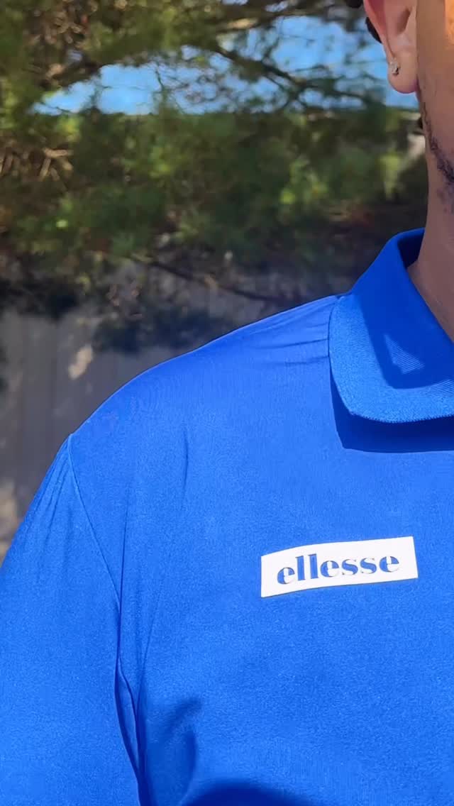 Instagram post by @scotlouie for ellesse. Caption reads: thanks for dressing me for the court today....