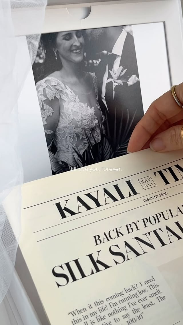 Instagram post by an influencer for KAYALI FRAGRANCES. Caption reads: [...] #kayalicollection #kayalifragrances....