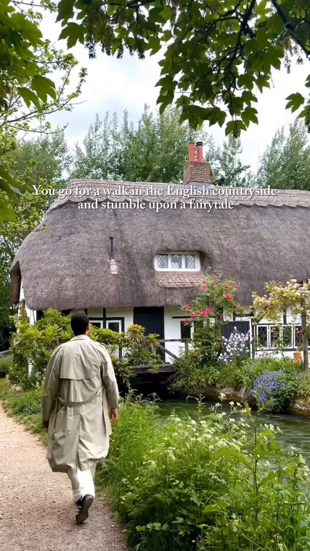 Instagram post by @lostinsamuel for VisitEngland. Caption reads: 🌾 Going for a walk in England might look this....