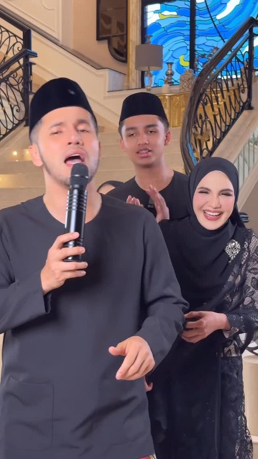 Instagram post by @aliffsyukriterlajaklaris for HIJABISTAHUB. Caption reads: Saya rasa beruntung sangat dalam rumah ni....