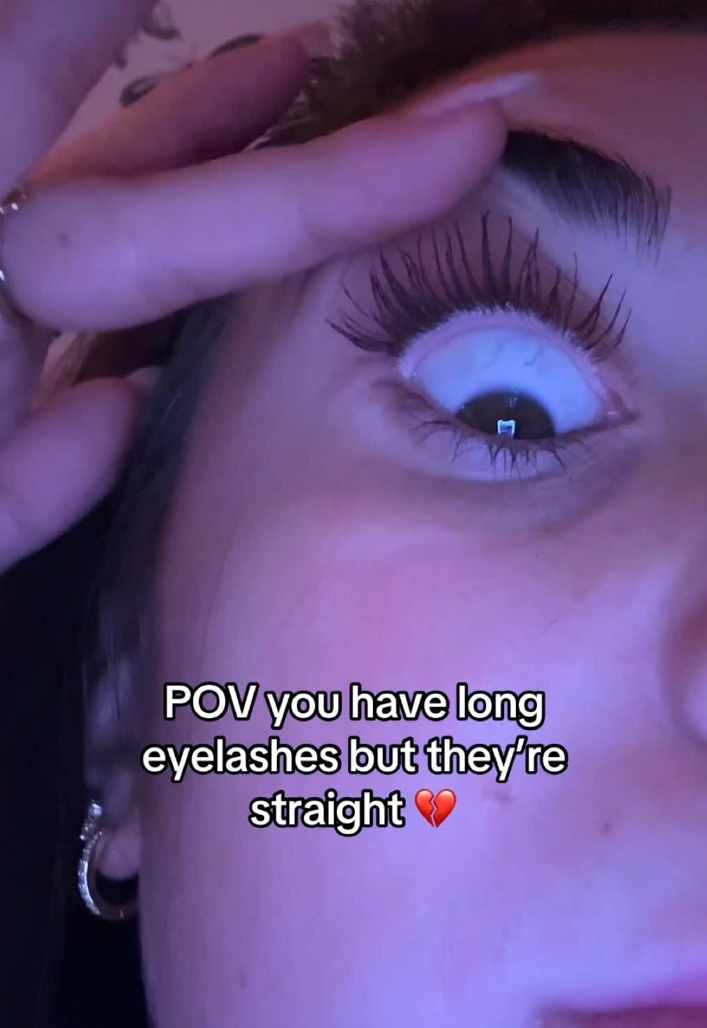 TikTok post by @rachelsummergreenugc for UKLASH. Caption reads: 💔😭 @UKLASH #tiktokmademebuyit #tiktokshop [...].