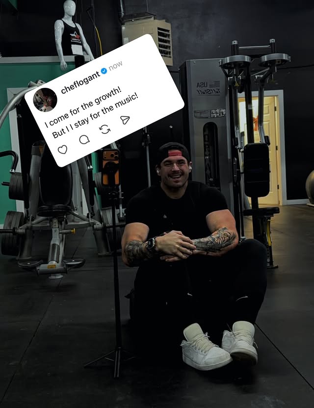 Instagram post by @cheflogant for INTO THE AM. Caption reads: Turn the volume up and the world....