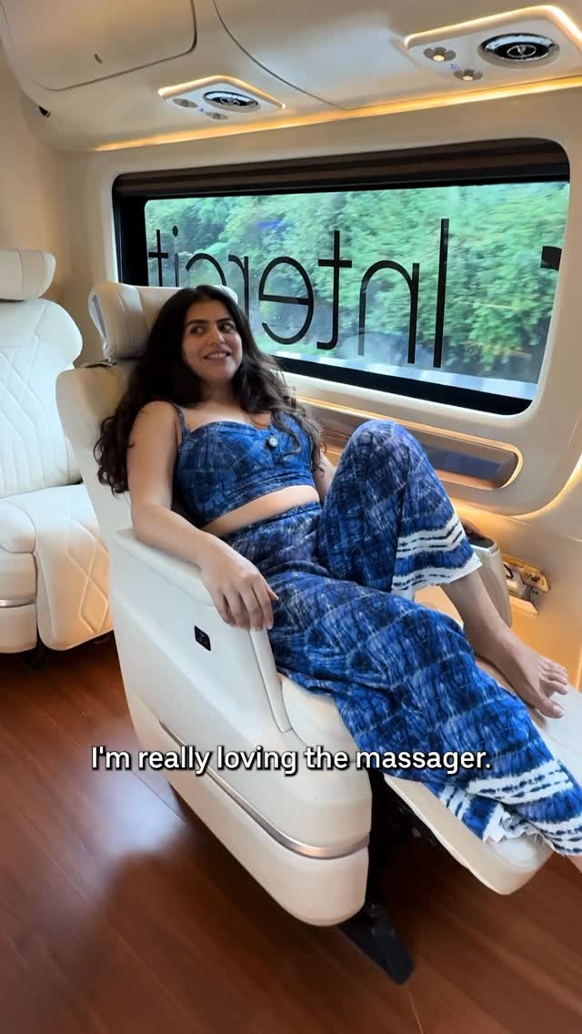 Instagram post by @shenaztreasury for Uber. Caption reads: I paid Rs 7,500 for this Uber Intercity caravan....