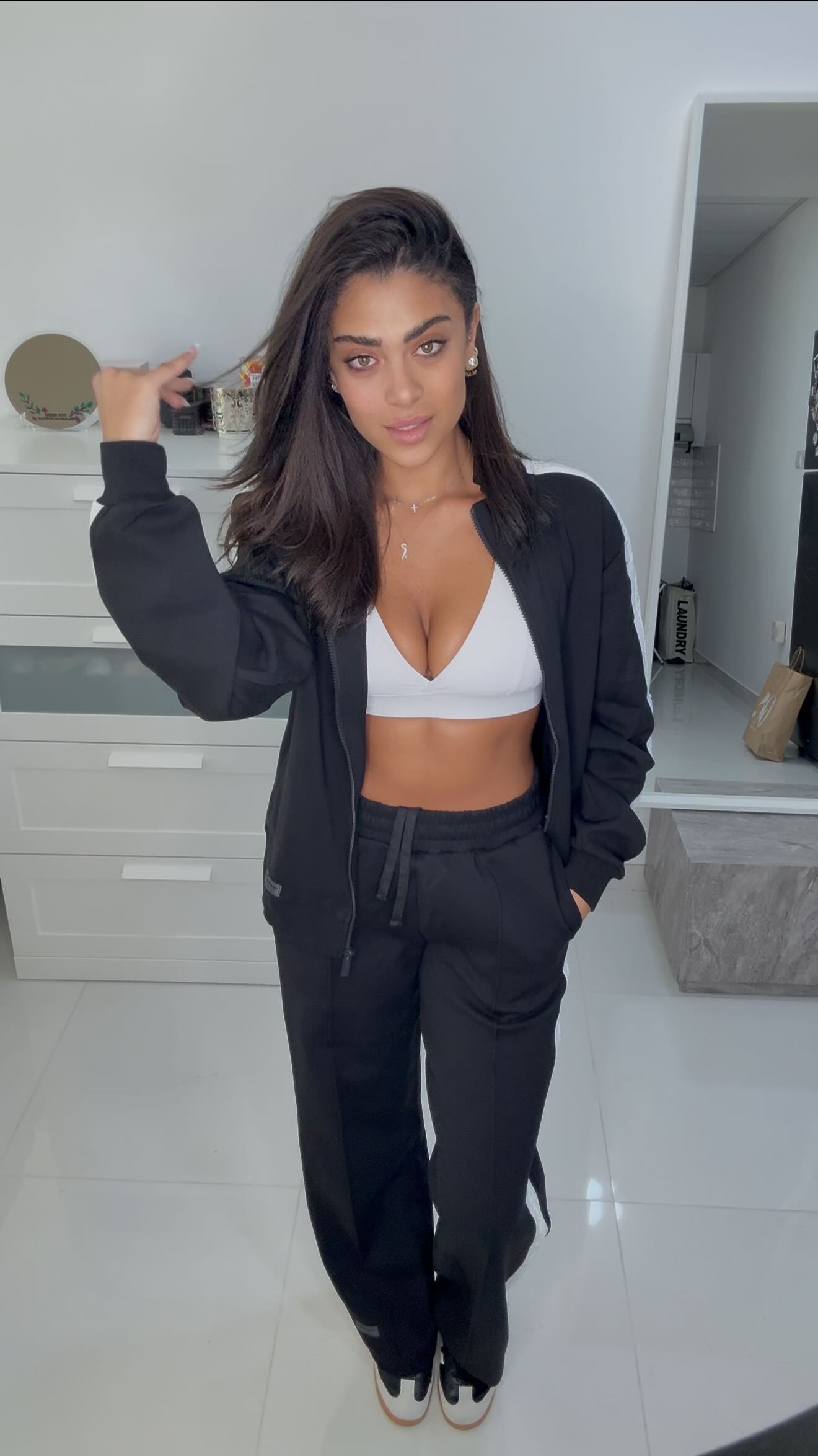 Instagram post by @mariettemouawad for The Giving Movement. Caption reads: Silent try on haul ft @thegivingmovement 🧚🏻.