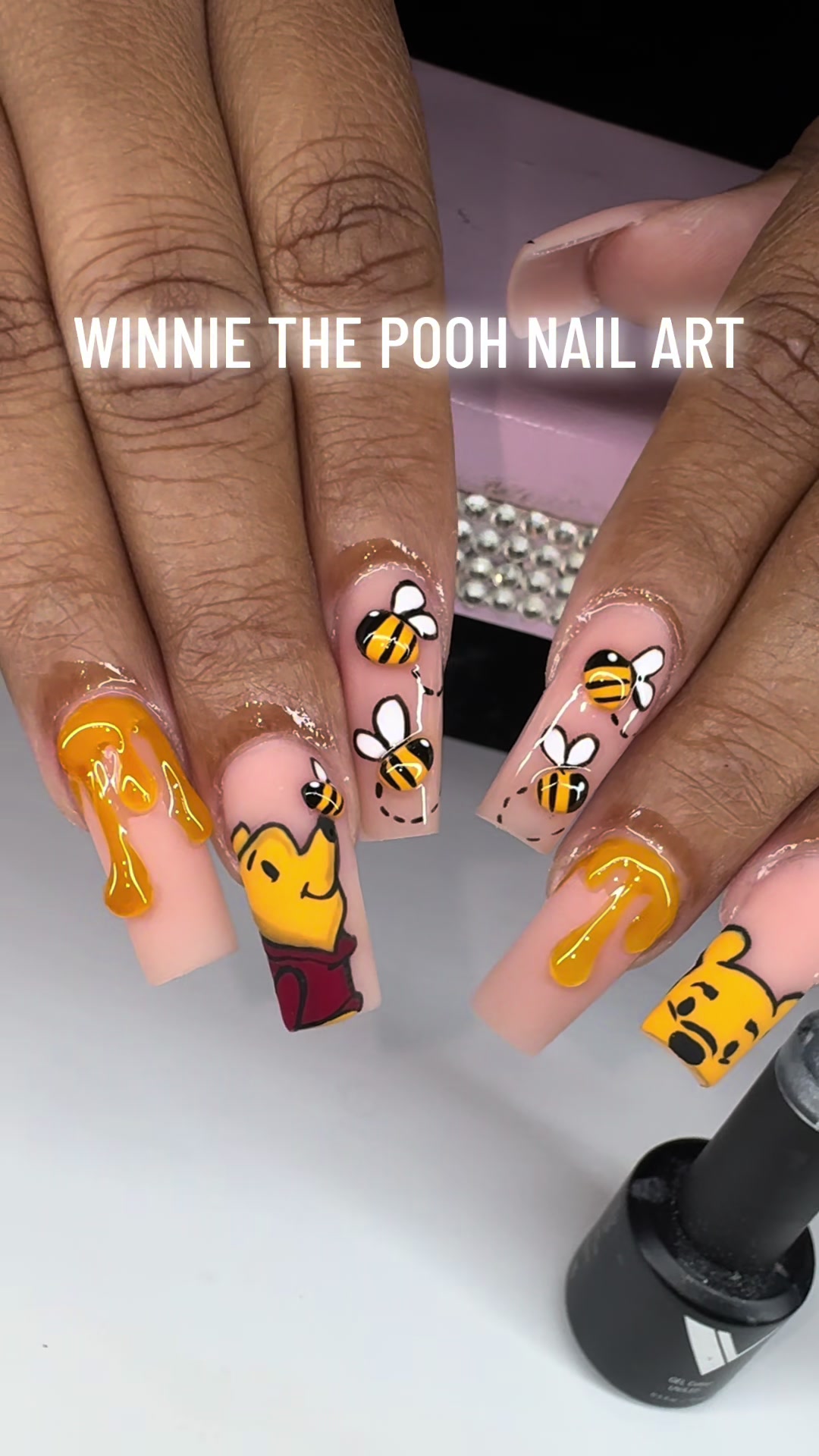 TikTok post by @queenofnails69 for V Beauty Pure. Caption reads: Just Whipped These Up ❤️‼️ Shop @vbeautypure....