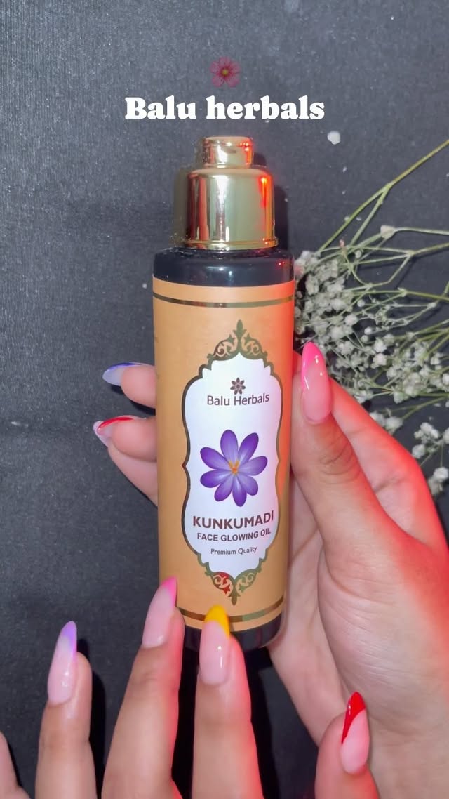 Instagram post by @kumudhaareddyy for Balu Herbals. Caption reads: [...] product here is official website....