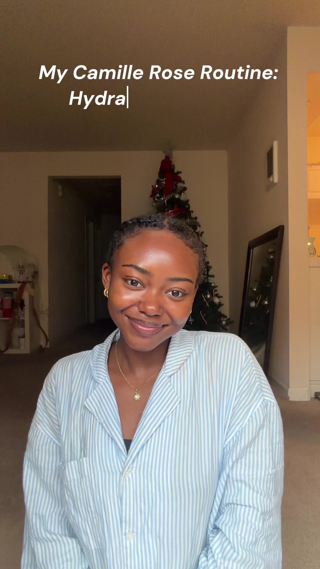 TikTok post by @cherishh.marie for Camille Rose. Caption reads: shop the @Camille Rose new product launch today at....