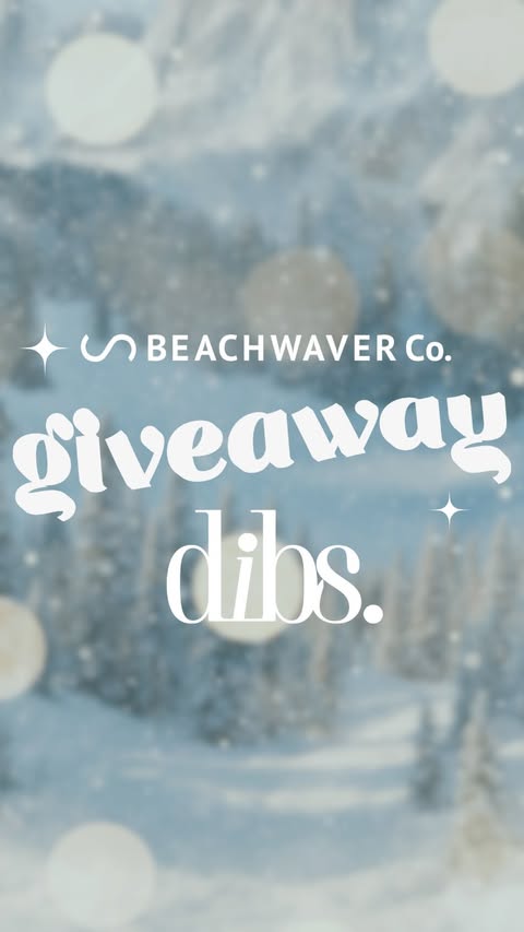 Instagram post by @dibsbeauty for Beachwaver. Caption reads: (Giveaway closed + winner has been contacted)

🎁....