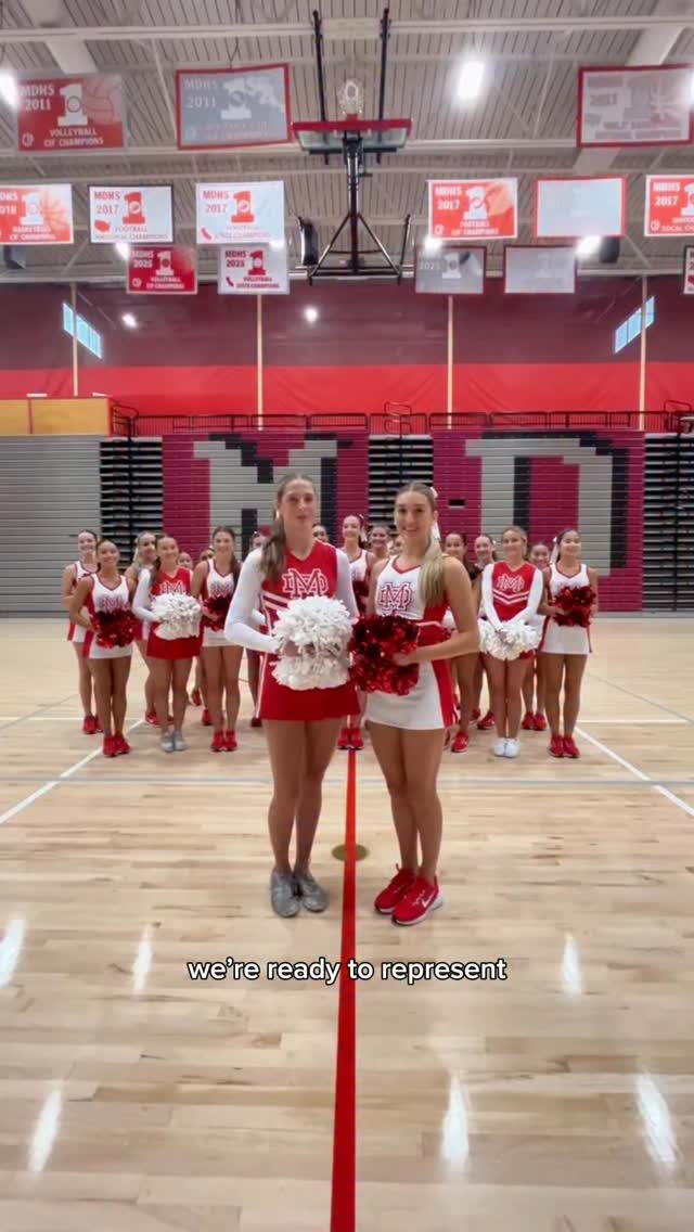 Instagram post by @ucaupdates for Varsity Spirit. Caption reads: Sound on to learn what it means for Mater Dei to....