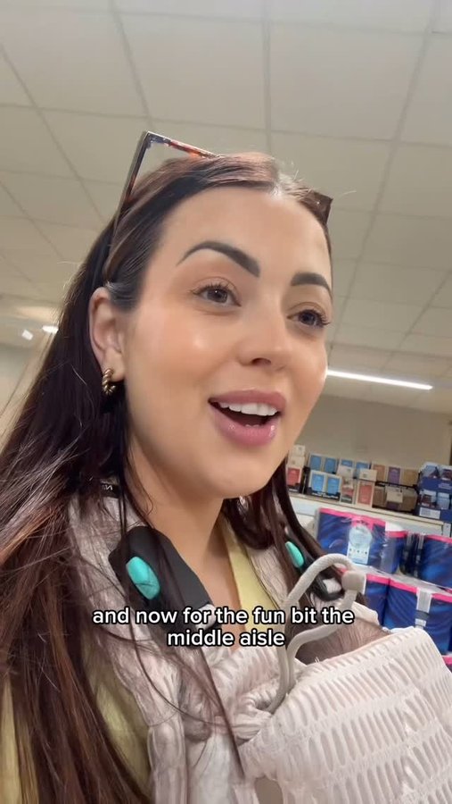 Instagram post by @charlottecucurnia for Aldi UK. Caption reads: #ad | Come to @aldiuk with us for an essential....