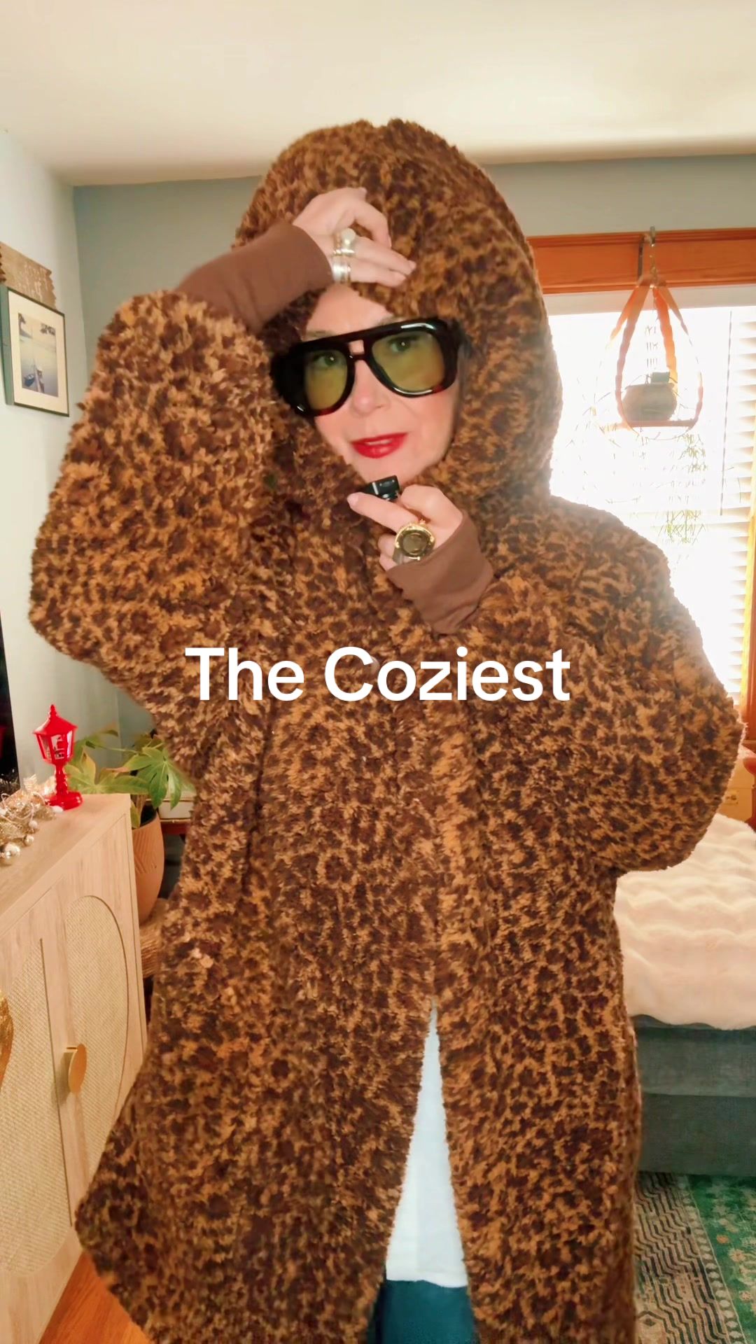 TikTok post by @aestheticaleestyles for QVC. Caption reads: @by Jill Martin @QVC, Inc my favorite oversized....