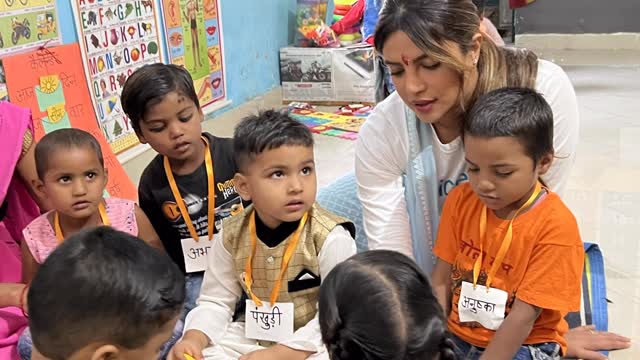 Instagram post by @priyankachopra for UNICEF. Caption reads: Peace isn’t an accident. It’s a choice, made in....