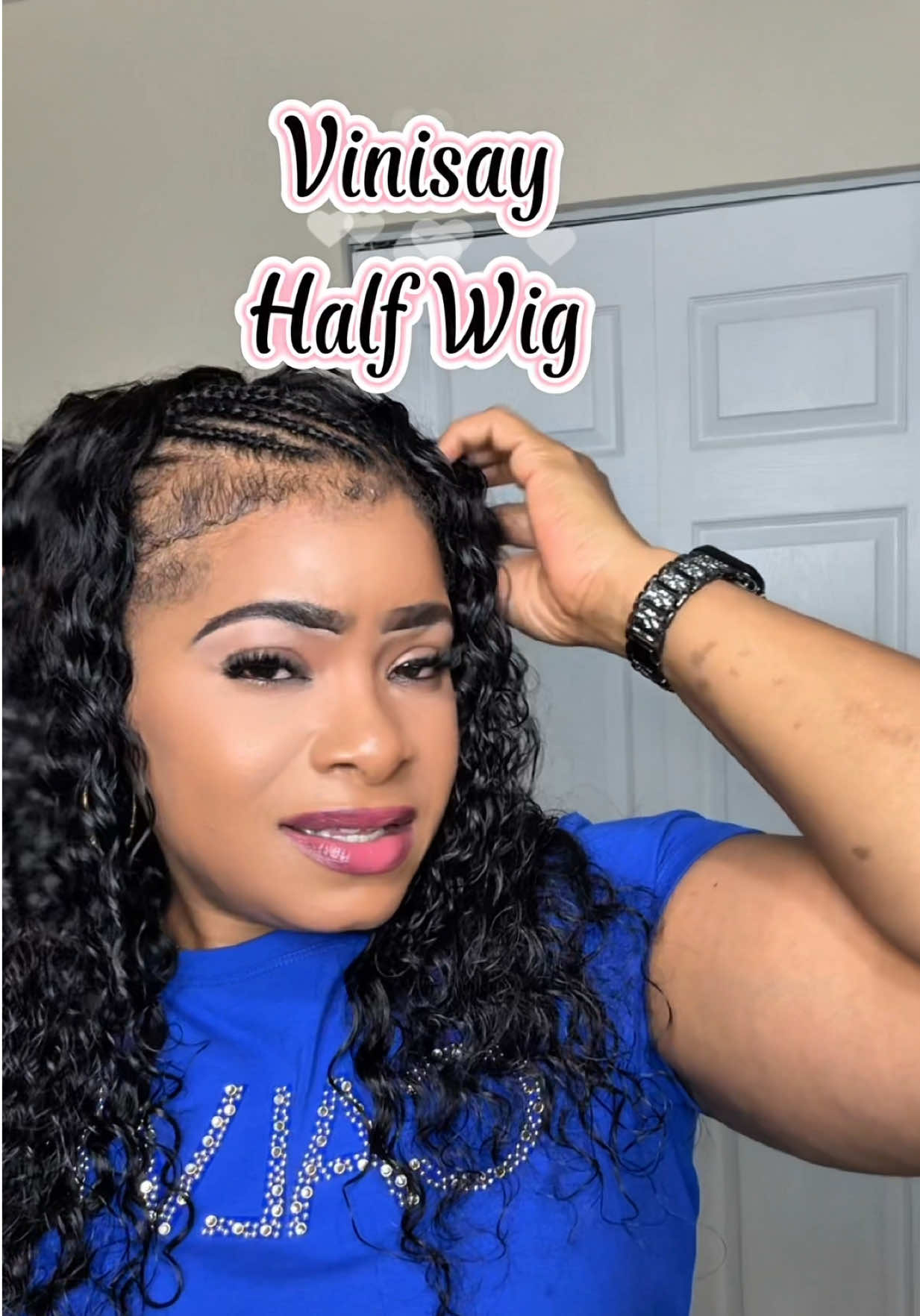 TikTok post by @venusdolls1 for Vinisay Hair. Caption reads: [...] waves with the easiest install ever!....
