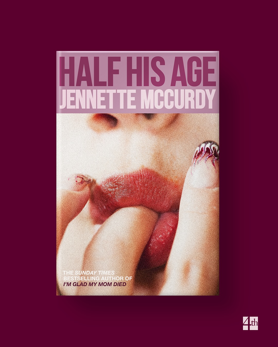 Instagram post by @4thestatebooks for HarperCollinsUK. Caption reads: Announcing HALF HIS AGE by @jennettemccurdy

The....
