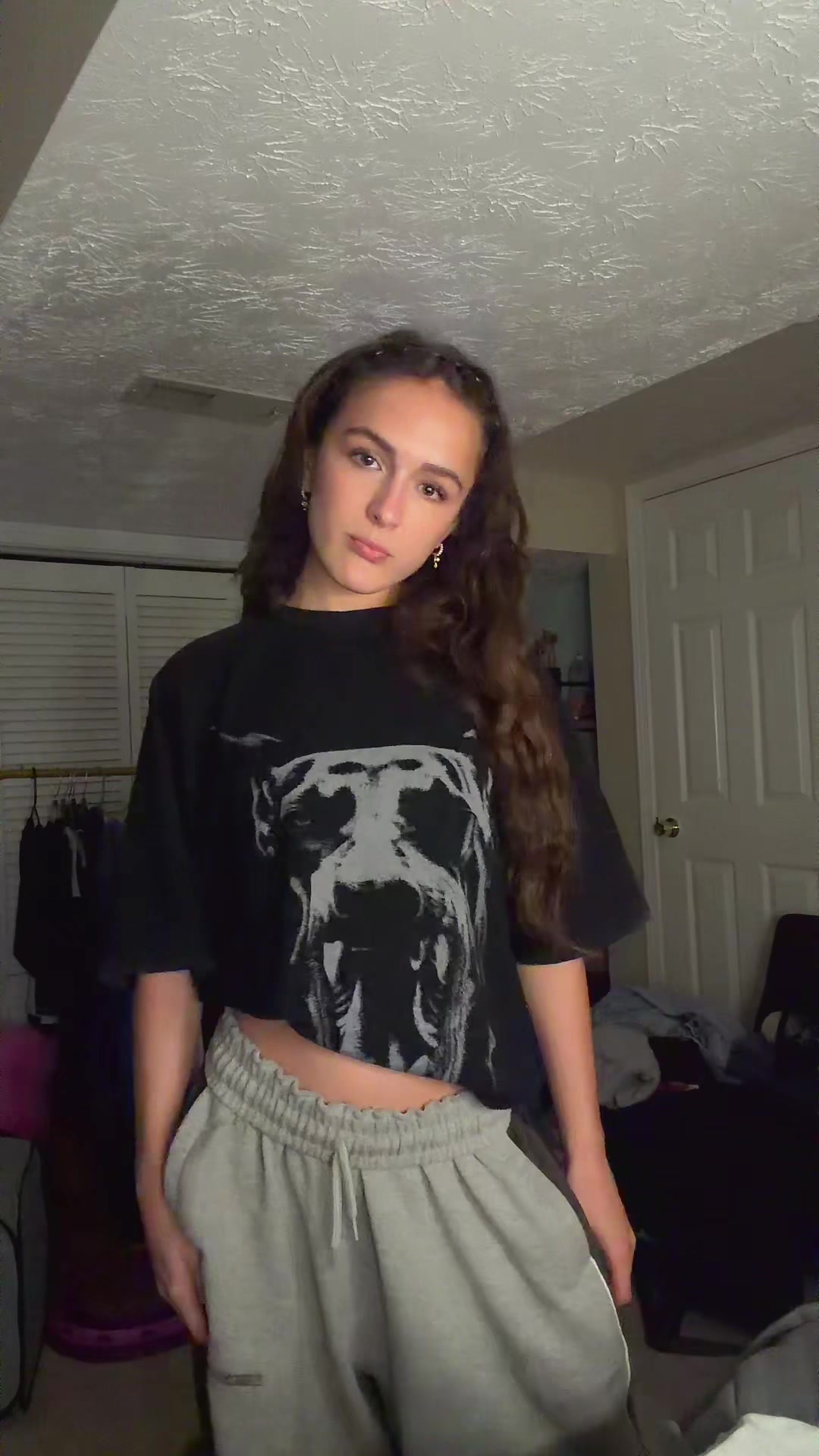 TikTok post by @cchloekknight for pacsun. Caption reads: ootd - shirt is @pacsun pants are @Urban....