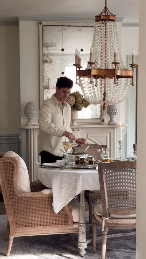 Instagram post by @freddiecipoletti for La Maison Maille. Caption reads: The holidays invite us to slow down, to savor, and....