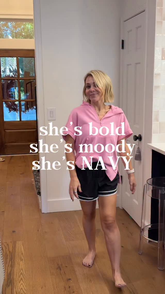 Instagram post by @fluscheeitaway for Sherwin-Williams. Caption reads: I ebbed and flowed on painting the cabinets a dark....