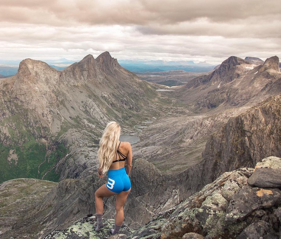 Instagram post by @bomkanari for Wilderness Culture. Caption reads: The thrilling moment when standing on top of a....