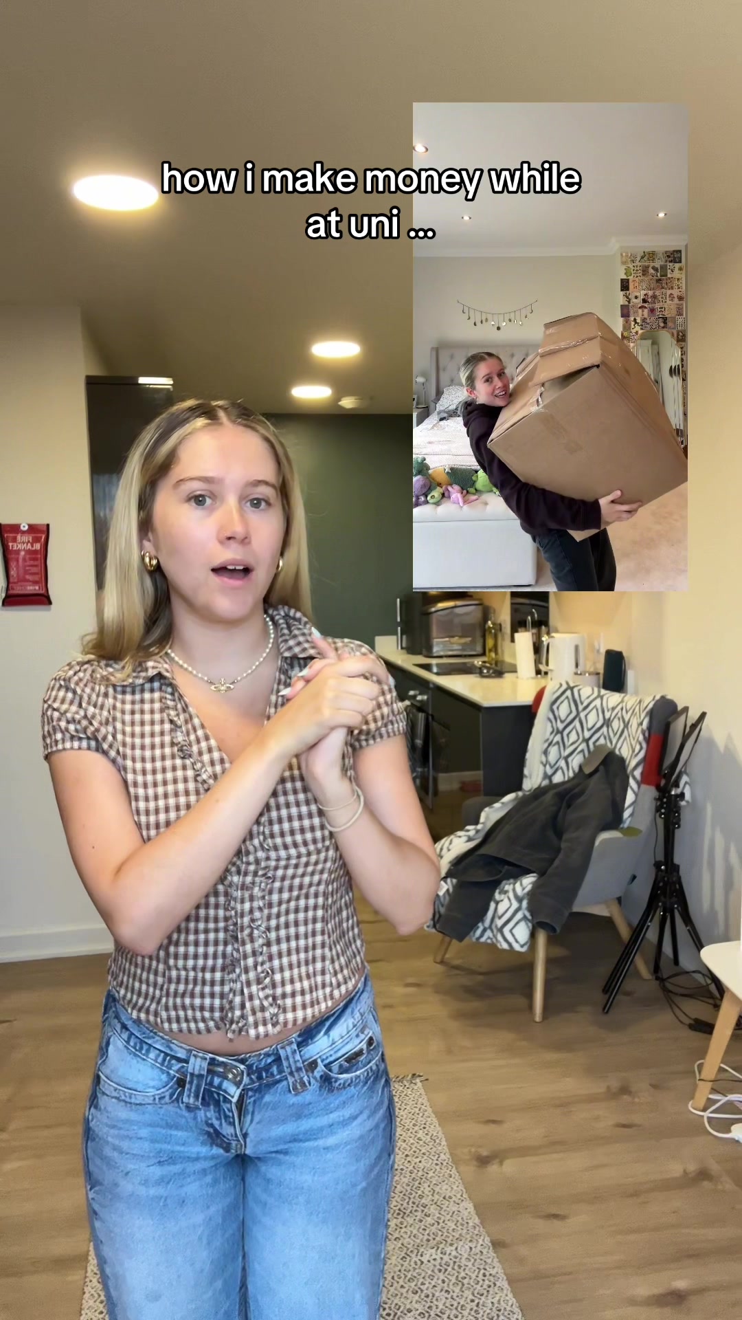 TikTok post by @myalturner3 for Join Fleek. Caption reads: consider this your sign to start reselling at uni....