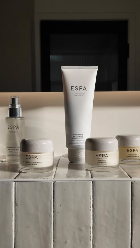 Instagram post by @tomcheema for ESPA. Caption reads: [...] up my weekly routine and letting....