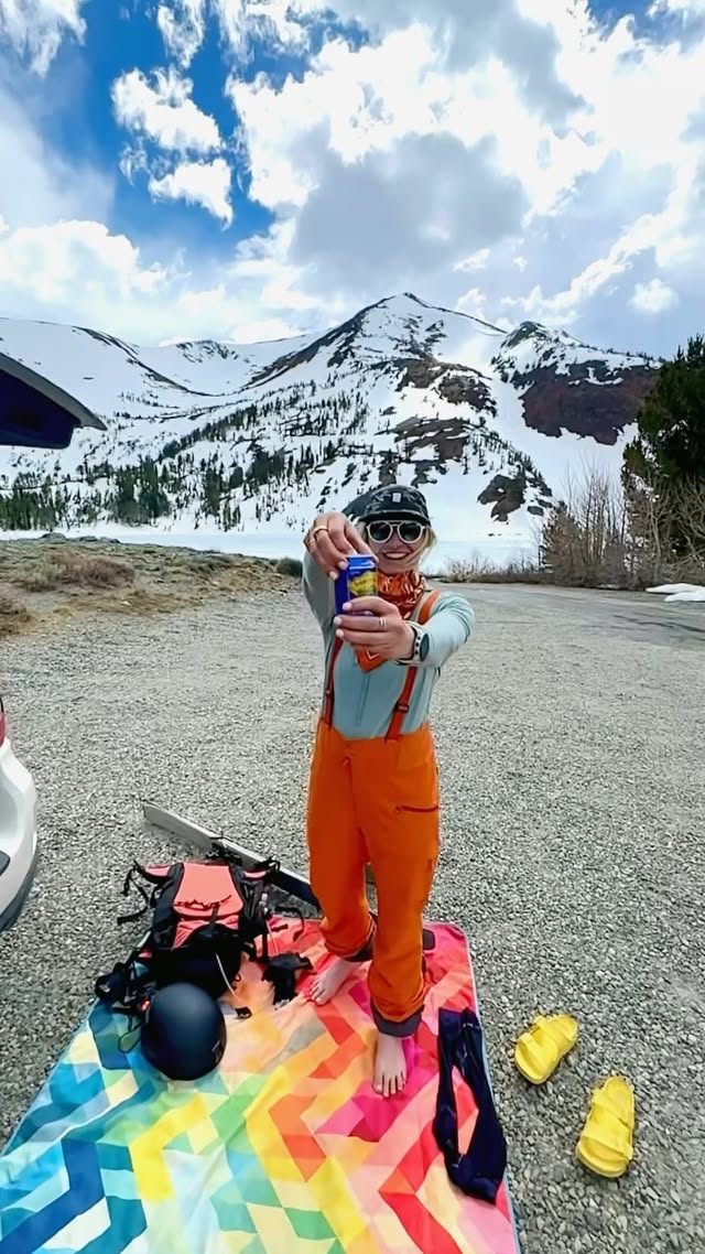 Instagram post by @amieski for Sierra Nevada Brewing Co.. Caption reads: Nothin like a cold 🍺 after a big day in the....