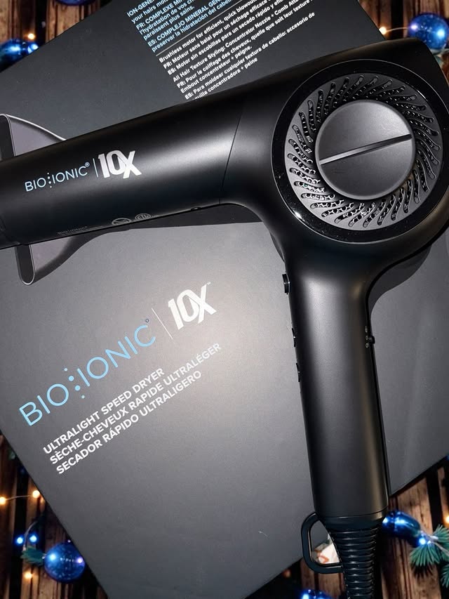 Instagram post by @anne.whitney.1229 for Bio Ionic. Caption reads: Bio Ionic ✔️New & Improved 10X™ UltraLight Speed....