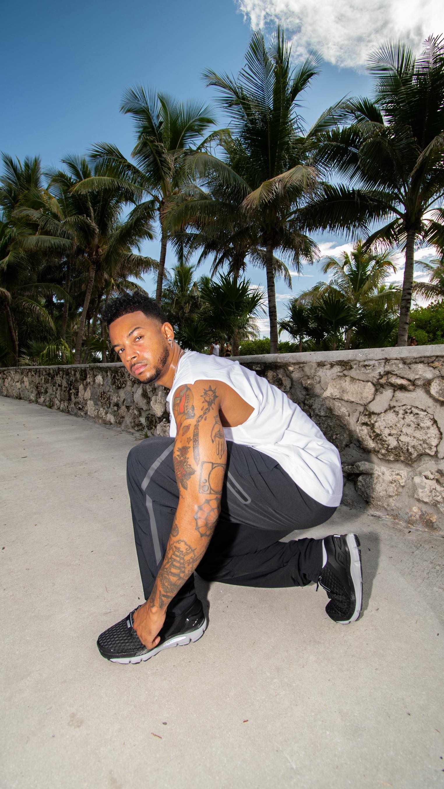 Instagram post by @septembermondays for Champs Sports. Caption reads: From morning miles to night vibes — the....